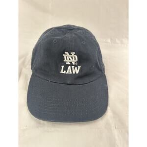 Vintage Norte Dame Law Lawyers Attorney Strapback Baseball Cap Dad Hat